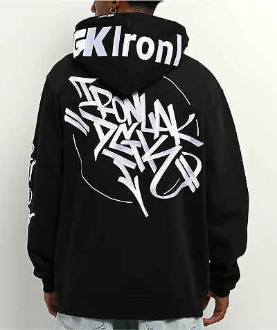 DGK x Ironlak Tag Black Zip Hoodie