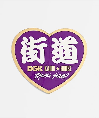 DGK x Kaido House Gold Heart Sticker