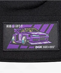 DGK x Kaido House Roulette Racer Black Beanie