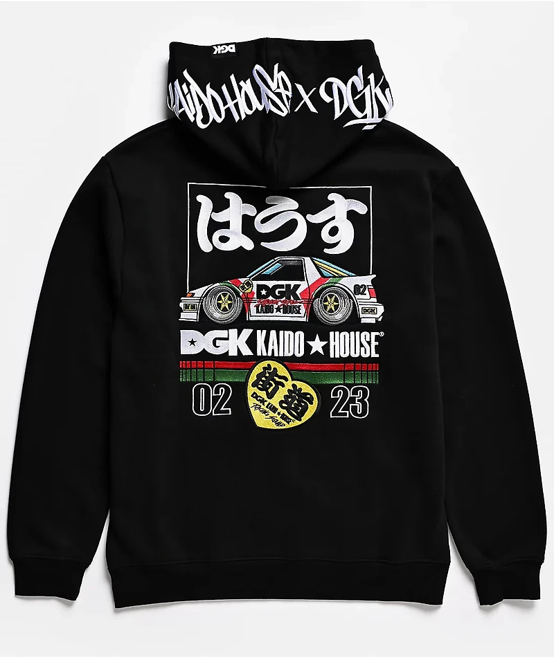 DGK x Kaido House Torque Black Hoodie