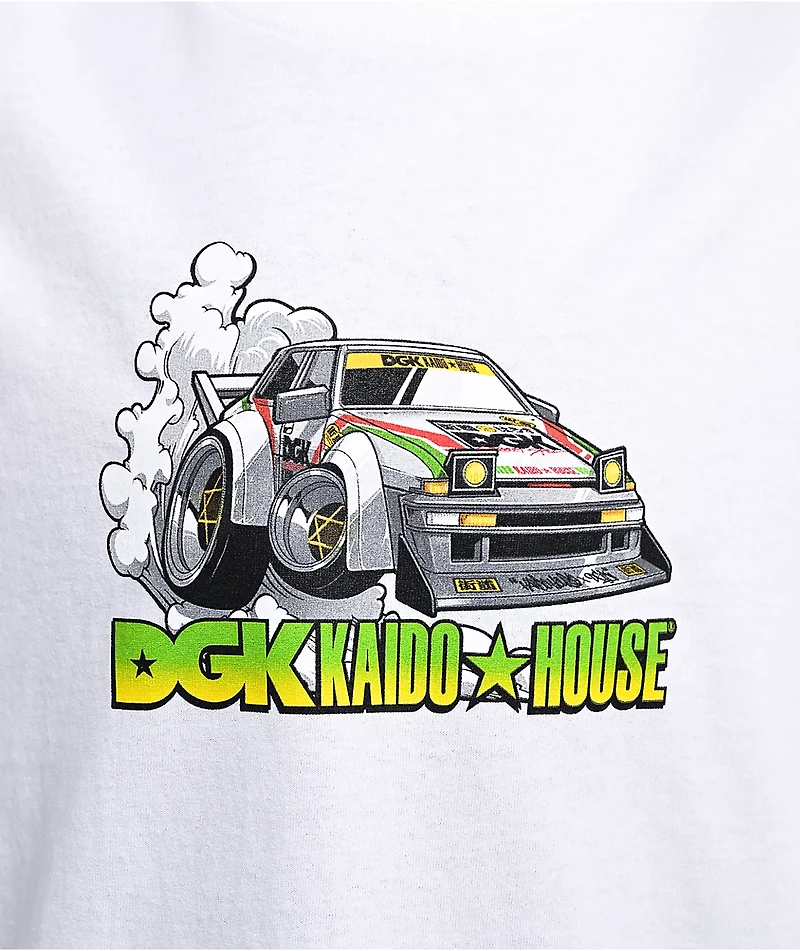 DGK x Kaido House Wide Open White T-Shirt