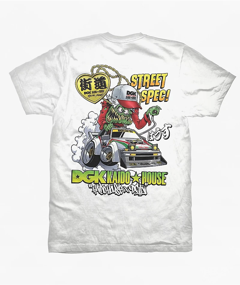 DGK x Kaido House Wide Open White T-Shirt