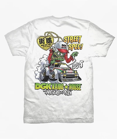DGK x Kaido House Wide Open White T-Shirt