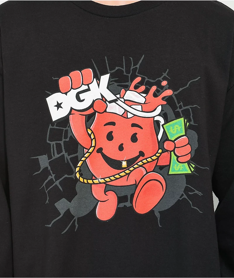 DGK x Kool-Aid Smash Black Long Sleeve T-Shirt