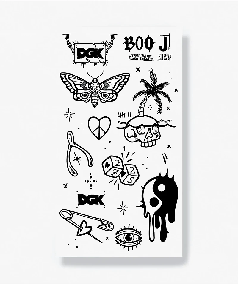 DGK x Sleestak Boo Tattoos 8.5" Skateboard Deck