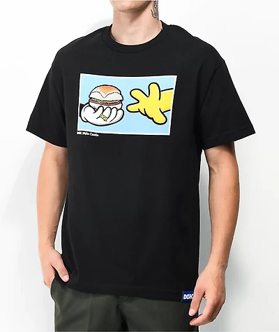 DGK x White Castle Pass The Black T-Shirt