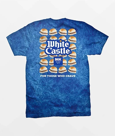 DGK x White Castle Who Craves Blue Tie Dye T-Shirt