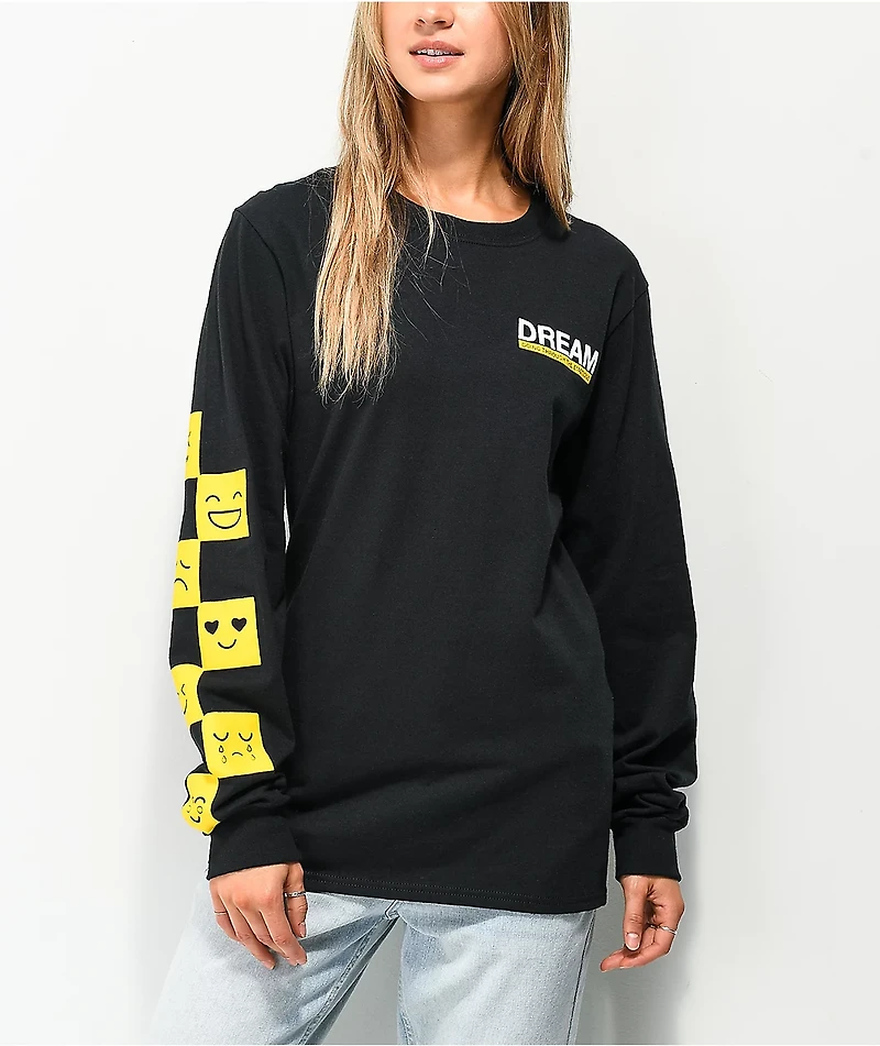 DREAM Going Through Emotions Black Long Sleeve T-Shirt