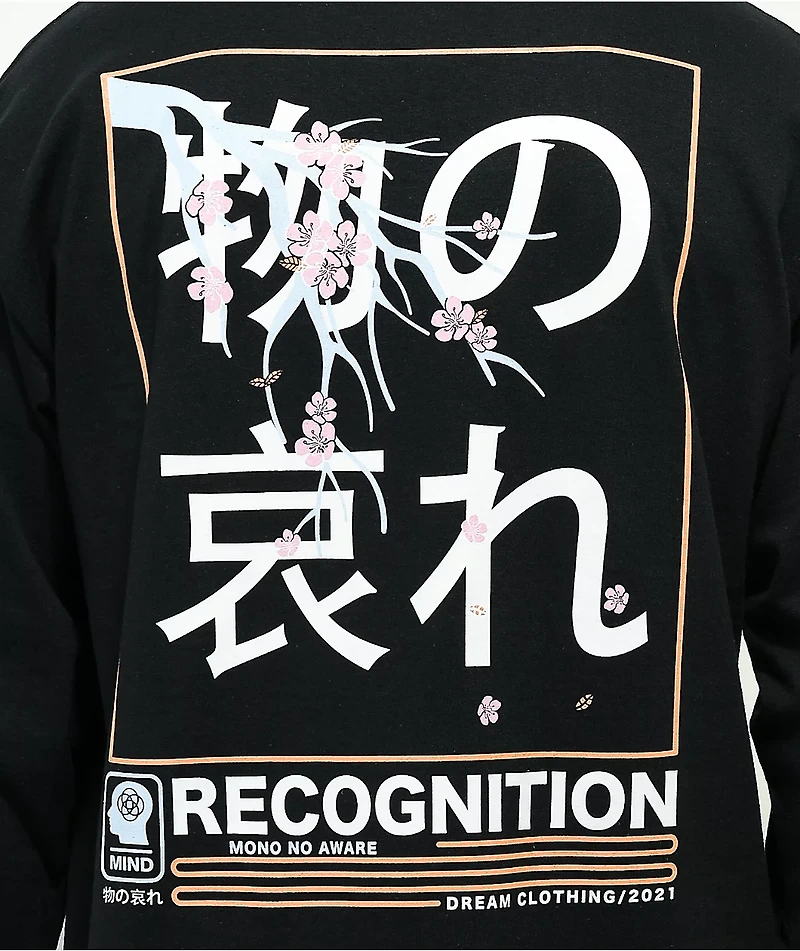 DREAM Mono No Aware Long Sleeve Black T-Shirt