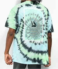 DREAM Spiraling Blue & Green Tie Dye T-Shirt