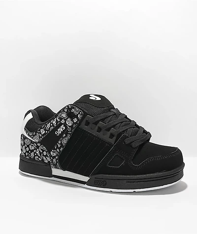 DVS Celcius Black, White, & Paisley Skate Shoes