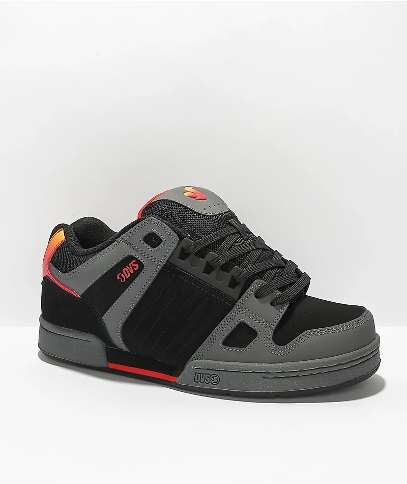 DVS Celcius Charcoal, Black, & Red Skate Shoes