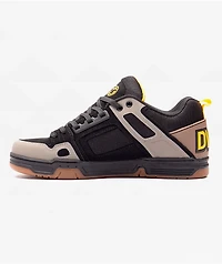 DVS Comanche Black, Brindle & Yellow Skate Shoes