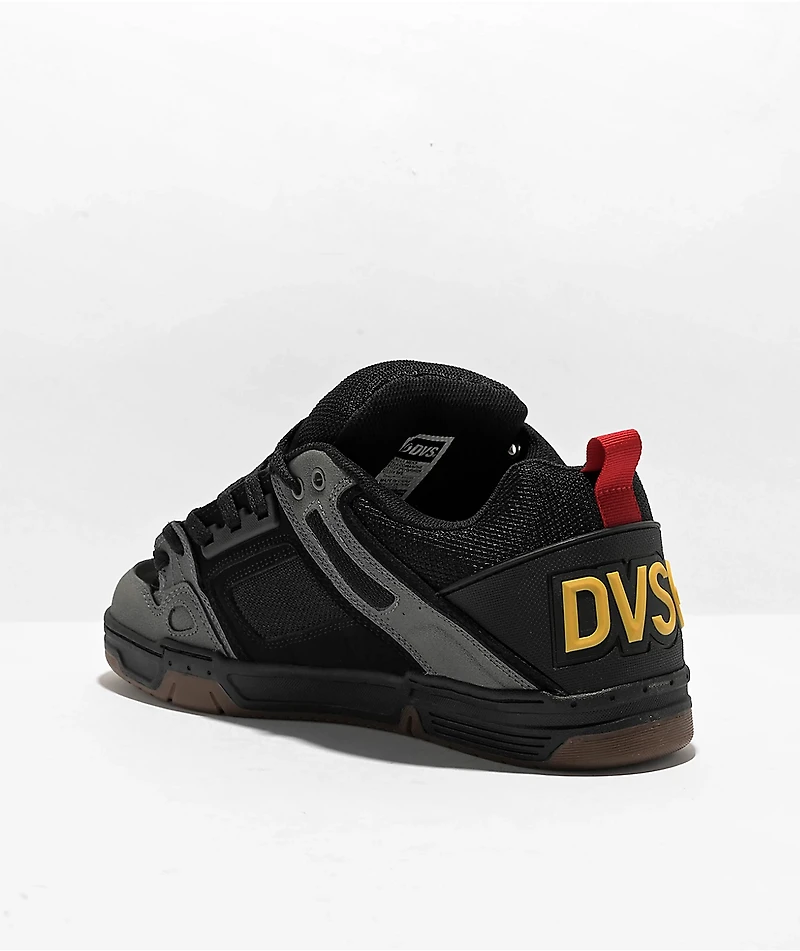 DVS Comanche Black, Charcoal, & Gum Skate Shoes