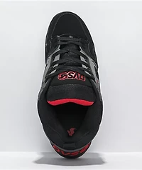 DVS Comanche Black, Charcoal, & Red Skate Shoes
