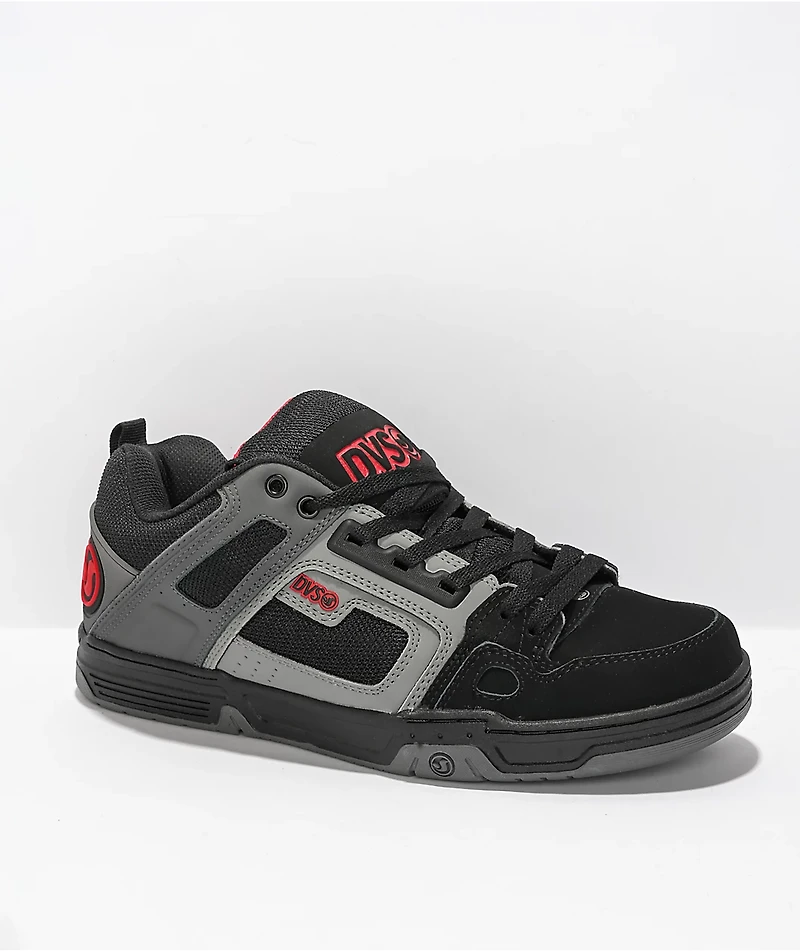 DVS Comanche Black, Charcoal, & Red Skate Shoes