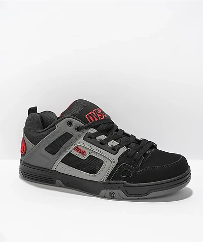 DVS Comanche Black, Charcoal, & Red Skate Shoes