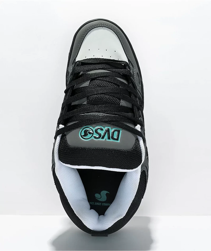 DVS Comanche Black, Charcoal, & Turquoise Skate Shoes