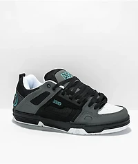 DVS Comanche Black, Charcoal, & Turquoise Skate Shoes