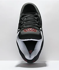 DVS Comanche Black, Charcoal & Fiery Red Skate Shoes