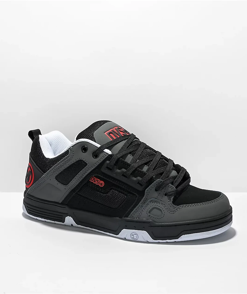 DVS Comanche Black, Charcoal & Fiery Red Skate Shoes