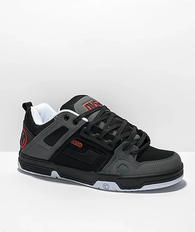 DVS Comanche Black, Charcoal & Fiery Red Skate Shoes