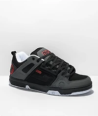 DVS Comanche Black, Charcoal & Fiery Red Skate Shoes