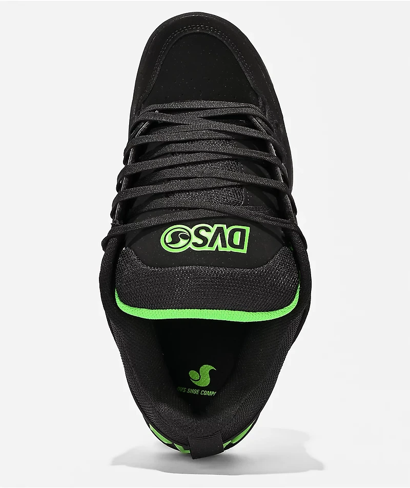 DVS Comanche Black, Charcoal & Lime Skate Shoes