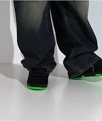 DVS Comanche Black, Charcoal & Lime Skate Shoes