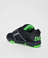 DVS Comanche Black, Charcoal & Lime Skate Shoes