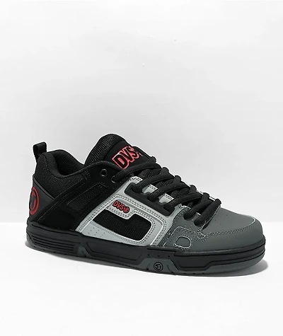 DVS Comanche Black, Grey & Red Skate Shoes