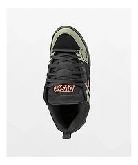 DVS Comanche Black, Olive & Orange Skate Shoes