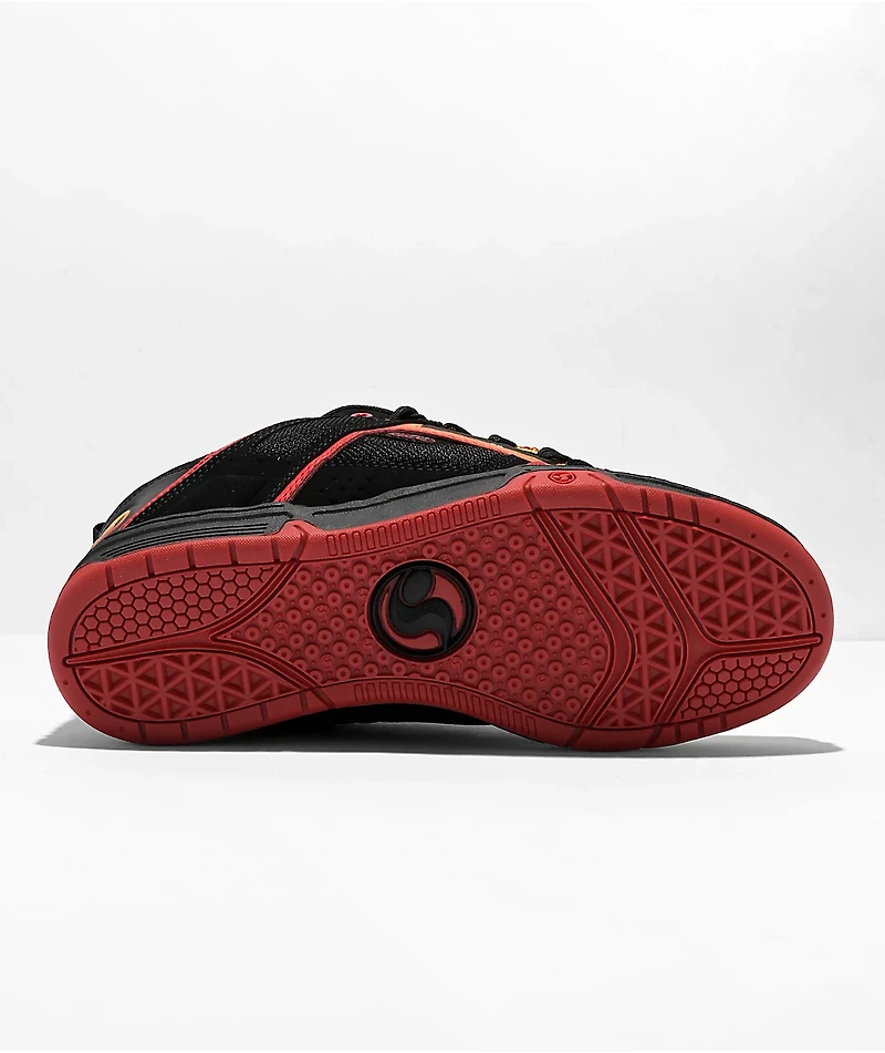 DVS Comanche Black, Red, & Yellow Skate Shoes