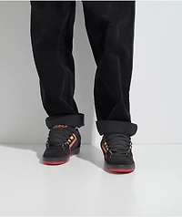 DVS Comanche Black, Red, & Yellow Skate Shoes