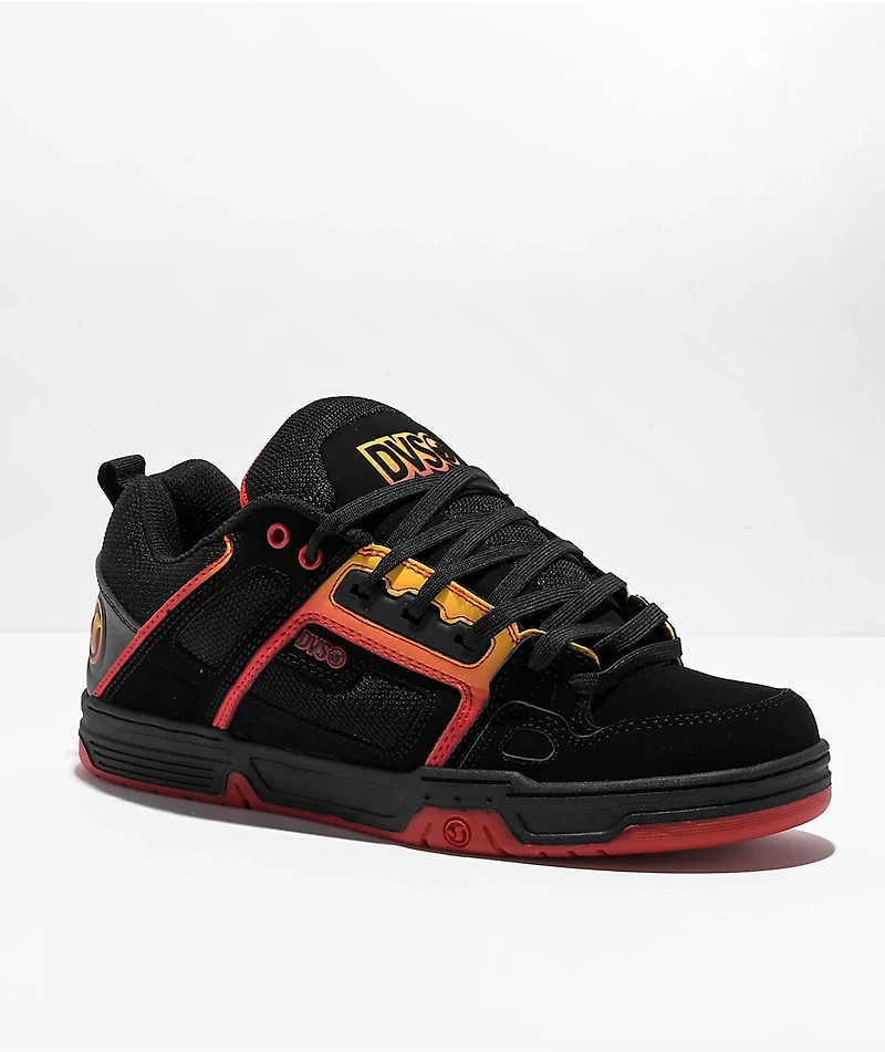 DVS Comanche Black, Red, & Yellow Skate Shoes