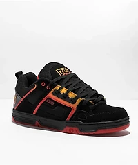 DVS Comanche Black, Red, & Yellow Skate Shoes