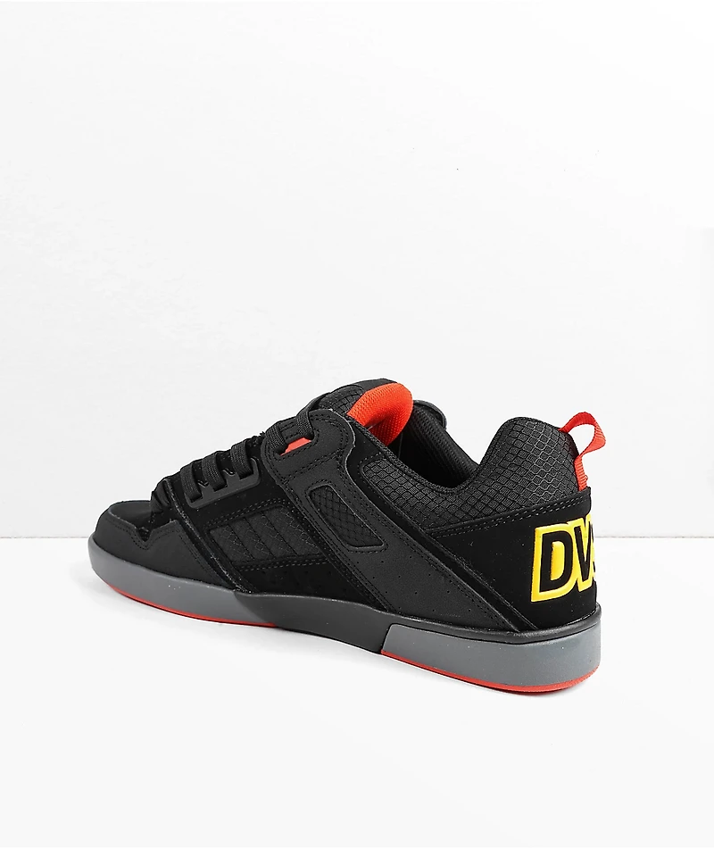 DVS Comanche Black, Yellow & Fiery Skate Shoes