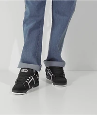 DVS Comanche Black & White Skate Shoes