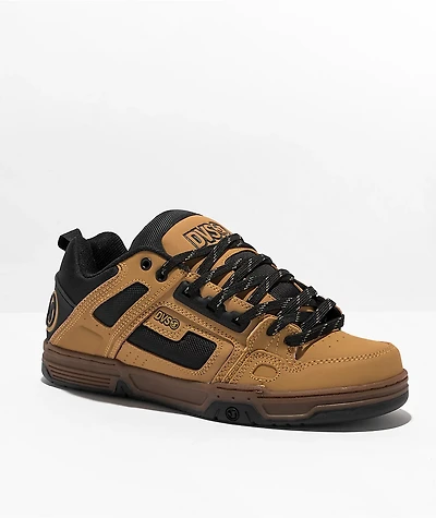 DVS Comanche Chamois, Black & Gum Skate Shoes