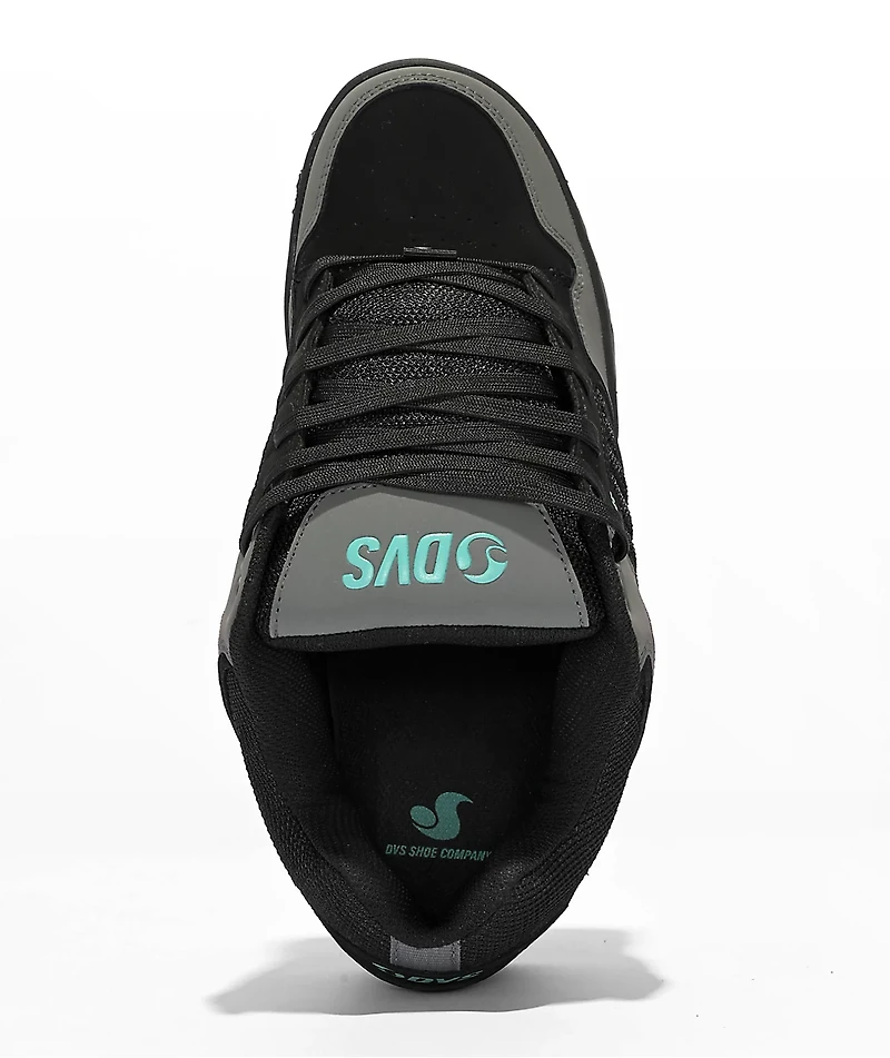DVS Enduro Black, Charcoal & Turquoise Skate Shoes