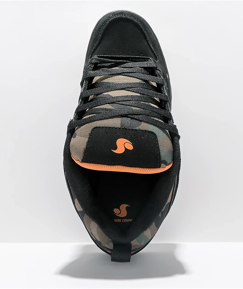 DVS Gambol Black, Camo, & Orange Skate Shoes