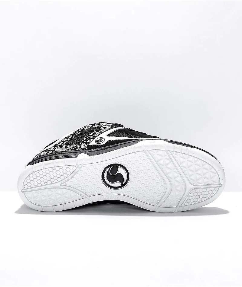 DVS Gambol Black, White, & Paisley Skate Shoes