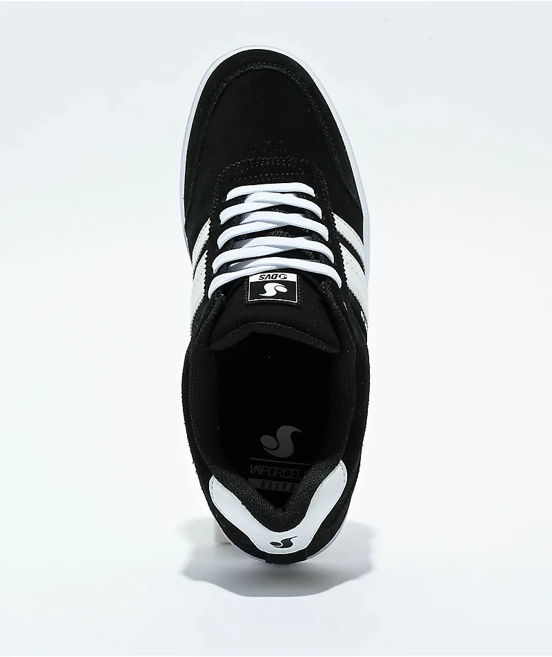 DVS Milan CS Black & White Skate Shoes