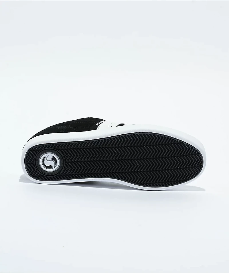 DVS Milan CS Black & White Skate Shoes