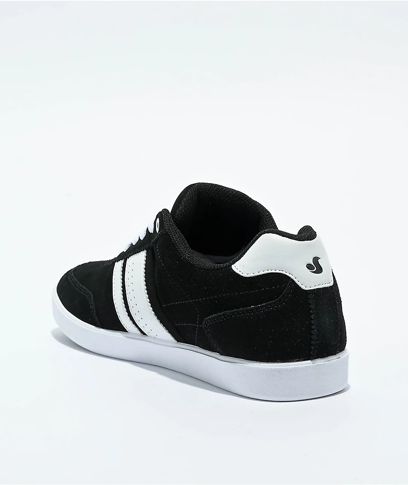 DVS Milan CS Black & White Skate Shoes