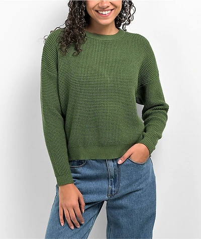 Daisy Street Green Sweater