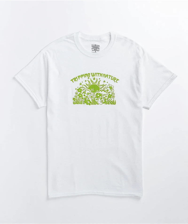 Daisy Street Tripping With Nature White T-Shirt