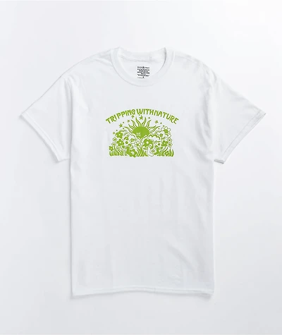 Daisy Street Tripping With Nature White T-Shirt