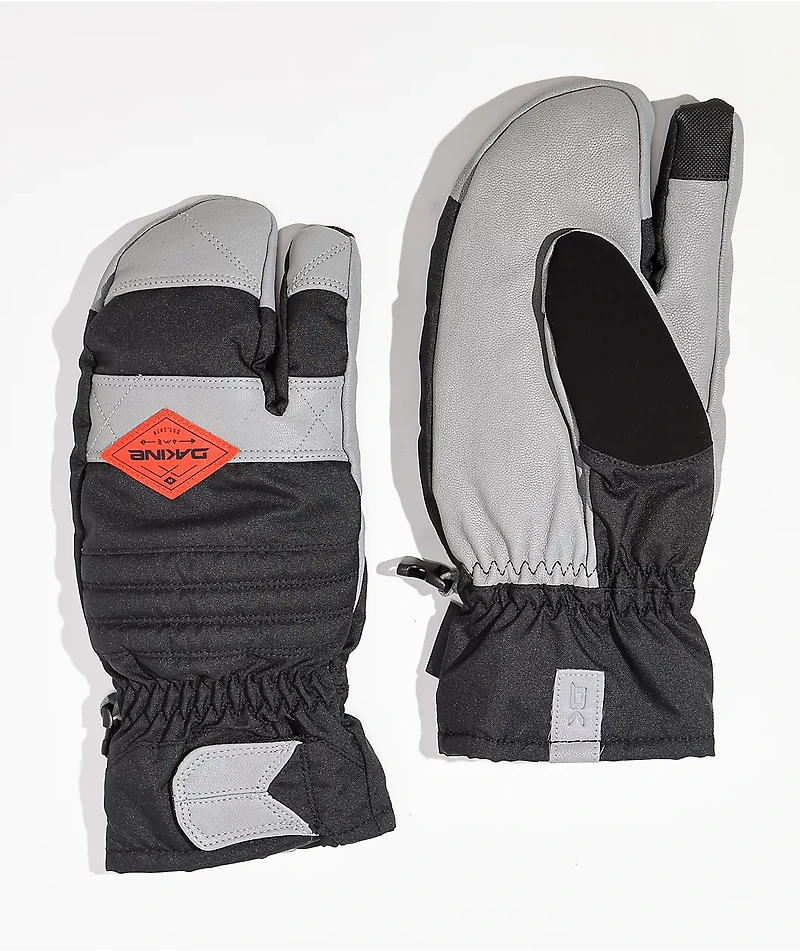 Dakine Fillmore Trigger Black & Grey Snowboard Mittens 2023