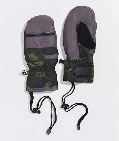 Dakine Women's Fleetwood Grey & Camo Snowboard Mittens